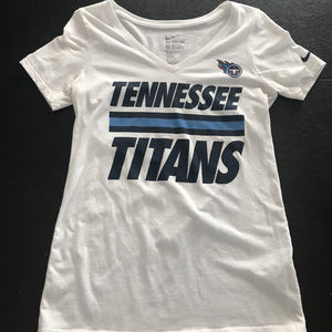 Titans White Tri-Blend Nike Tee